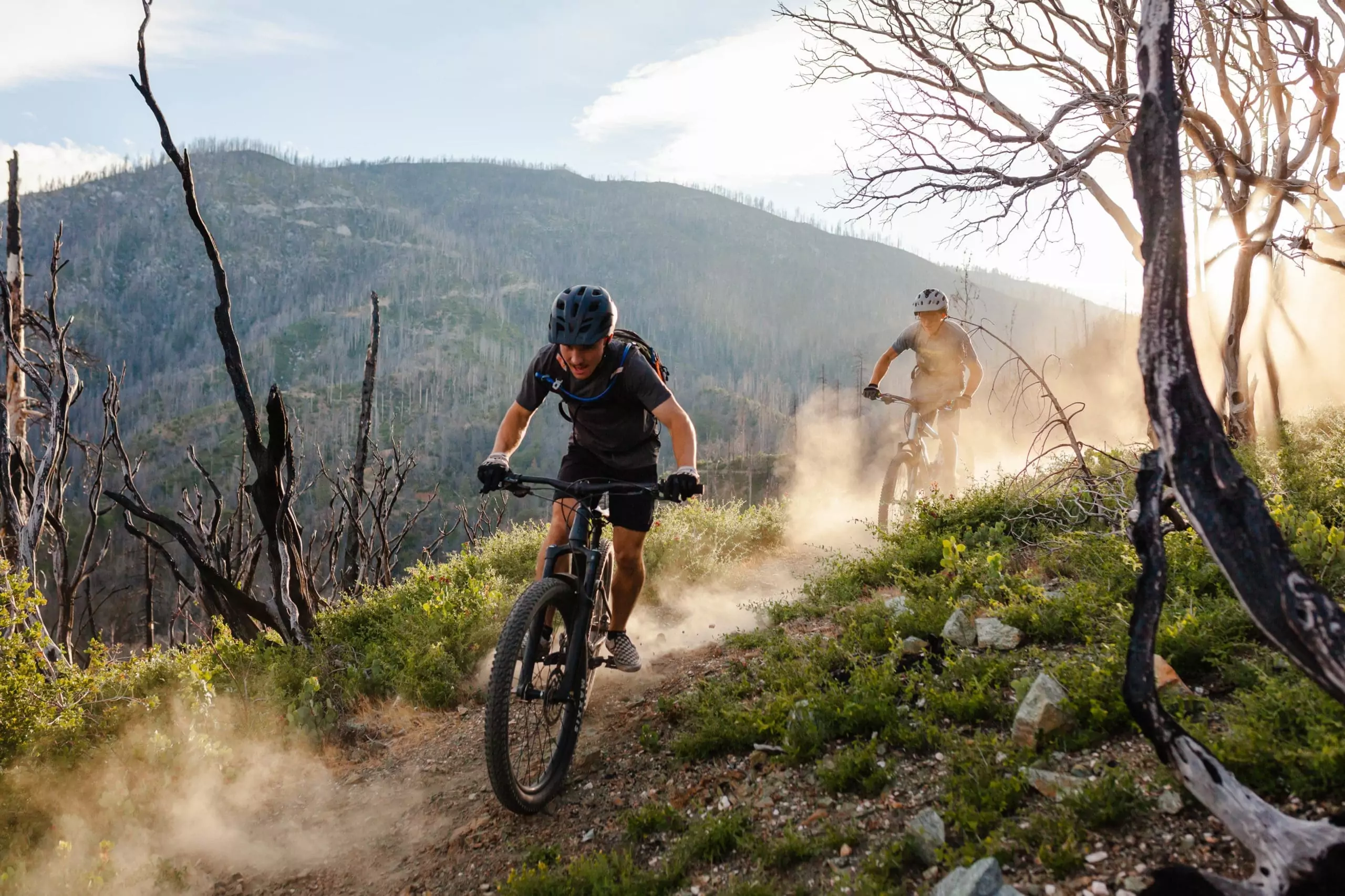 Mountain biking on trails near Redding